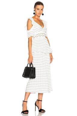 Self Portrait Monochrome Stripe Dress Size 6 for rent on The Volte - image 1