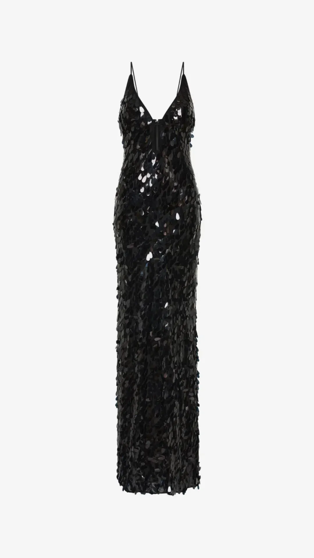 MISHA Sapphire Sequin Dress in lack Size M (10) for rent on The Volte - main image
