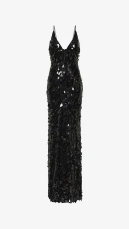 MISHA Sapphire Sequin Dress in lack Size M (10) for rent on The Volte - image 1