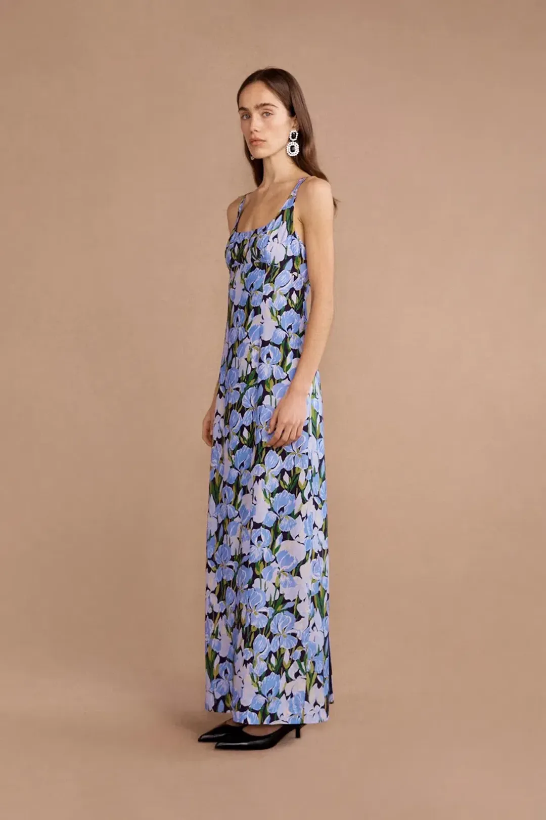Lovaan Sasha Dress Midnight Bloom Size 12 for rent on The Volte - main image