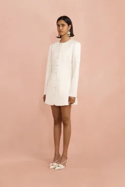 Lovaan Ruby Mini Dress Ivory Size 10 for rent on The Volte - image 3