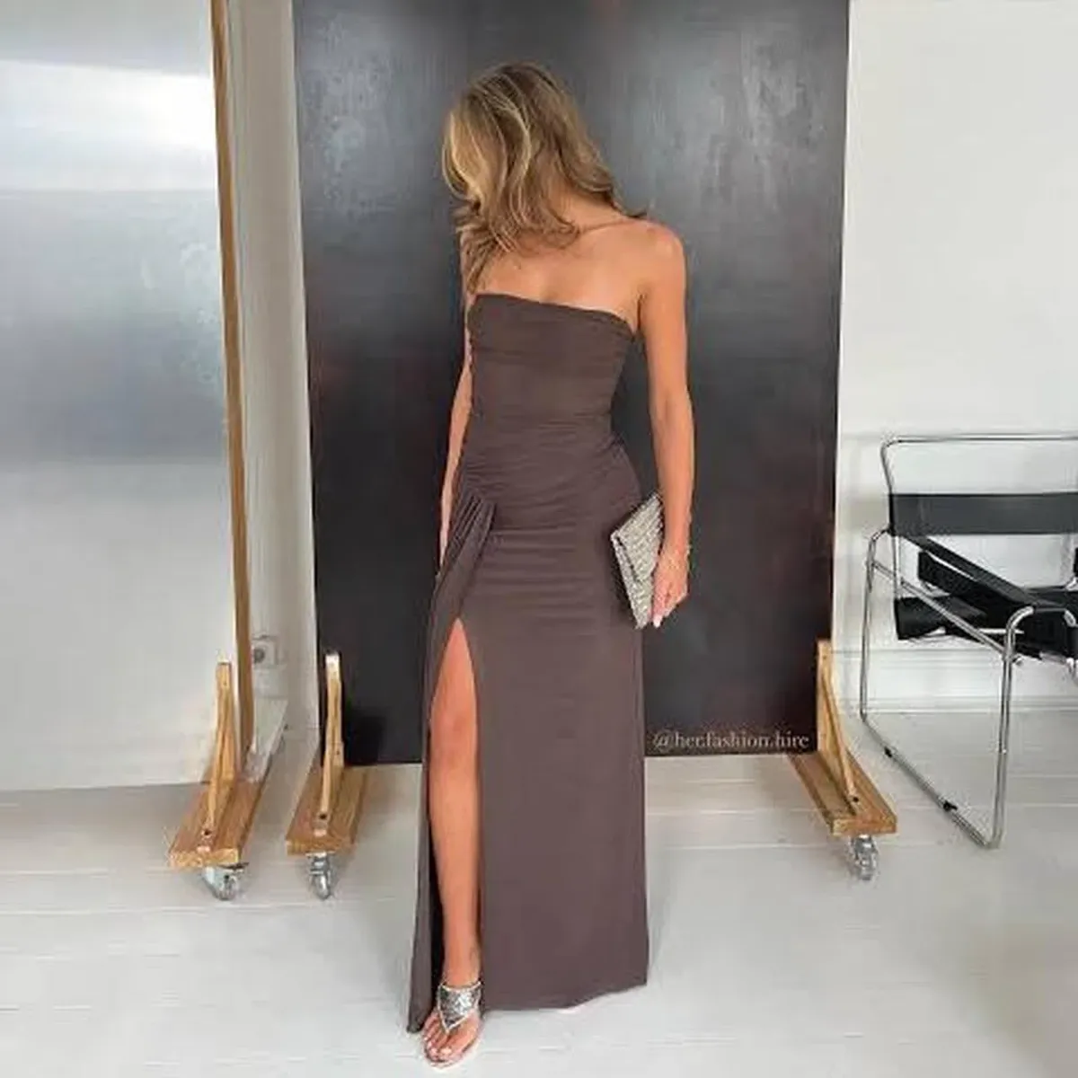 BEC & BRIDGE - IDA STRAPLESS DRESS for rent on The Volte - main image