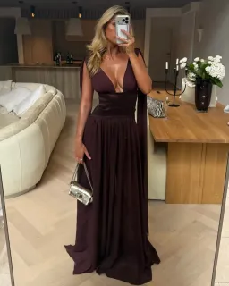 ARCINA ORI RAMONA DRESS CACAO SIZE XS (6 AU) for rent on The Volte - image 7