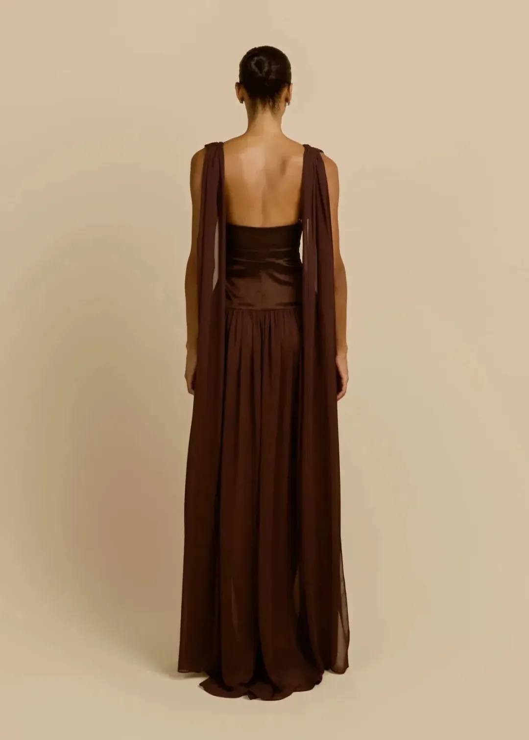 ARCINA ORI RAMONA DRESS CACAO SIZE XS (6 AU) for rent on The Volte - main image