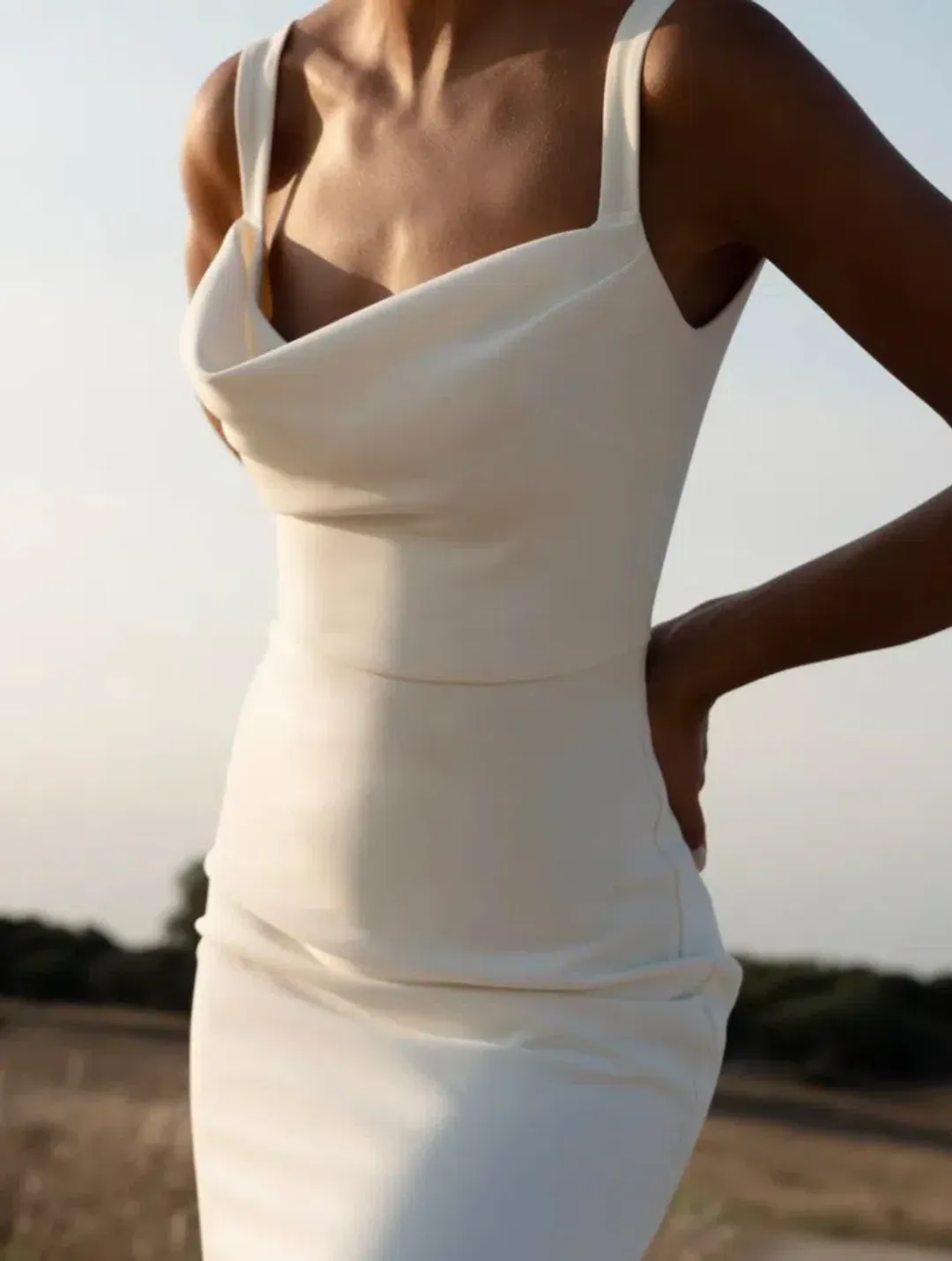 GRACE LOVES LACE GRACE CREPE FIT WEDDING DRESS / BRIDAL GOWN SIZE S for rent on The Volte - main image