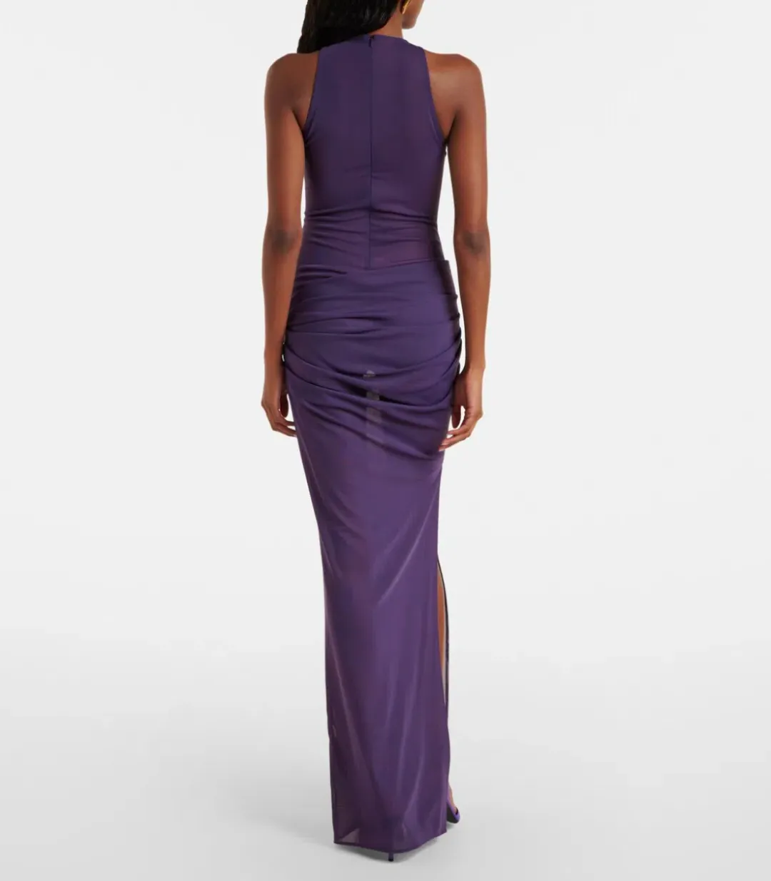  Alex Perry Maxi Dress / Sheer gown in purple in AU 6 (Fits AU 6-8) for rent on The Volte - main image