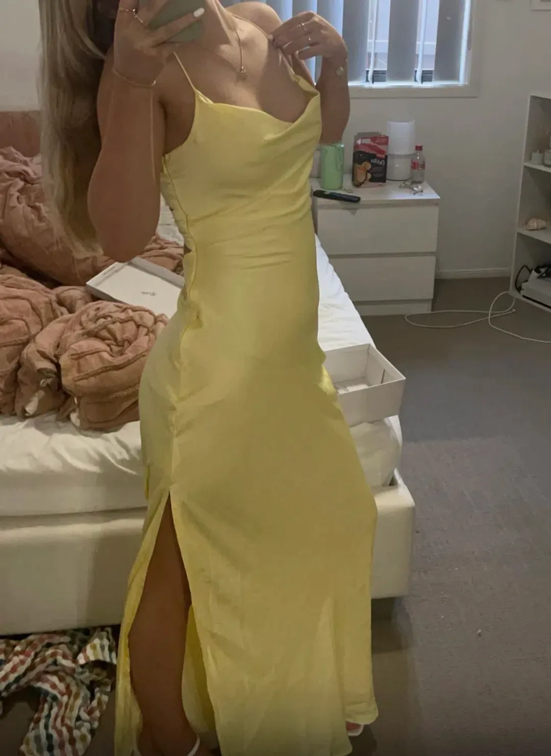 EVIE CHIFFON MAXI DRESS RED for rent on The Volte - main image