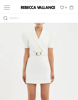 Rebecca Valance Marina Short Sleeve Mini Dress for rent on The Volte - image 1