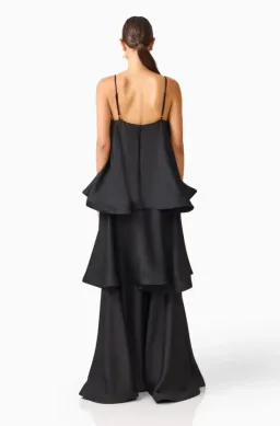 TILLY TIERED MAXI DRESS | BLACK - SIZE 14 for rent on The Volte - image 3