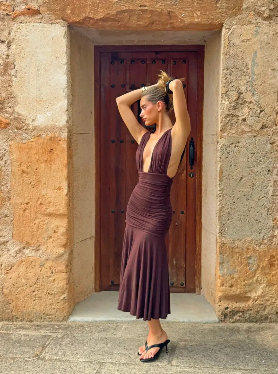 Amelie Teje Lina Midi Dress - size XS for rent on The Volte - main image