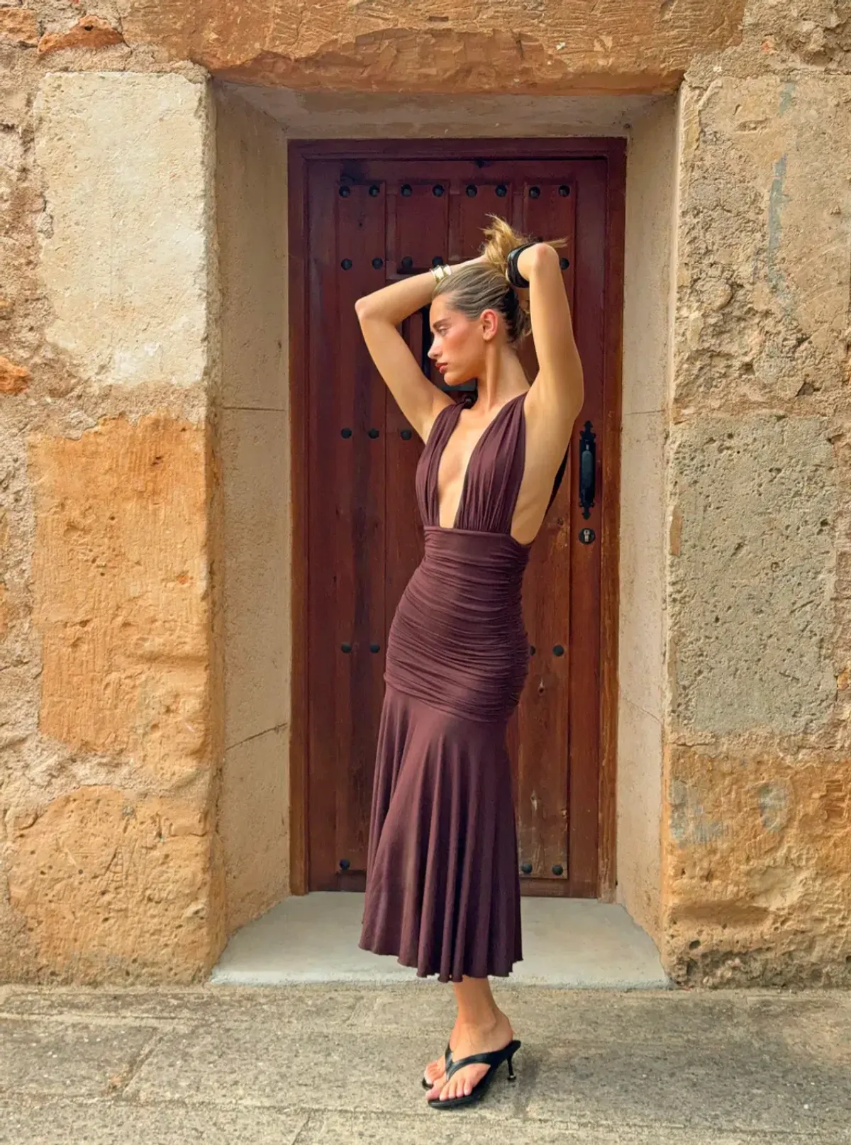 Amelie Teje Lina Midi Dress - size XS for rent on The Volte - main image