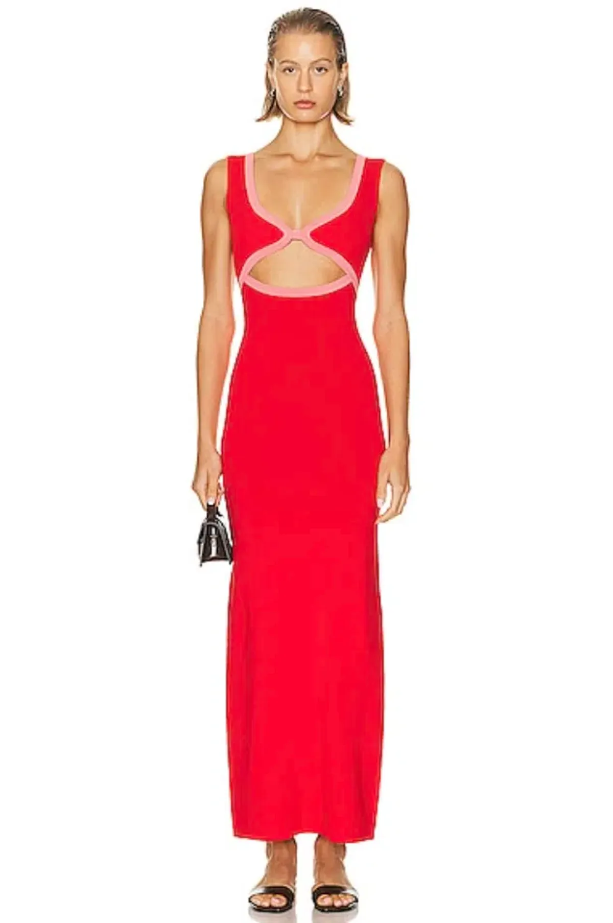 SIR The Label Lupita Shaped Midi Dress - size 0 (XS) for rent on The Volte - main image
