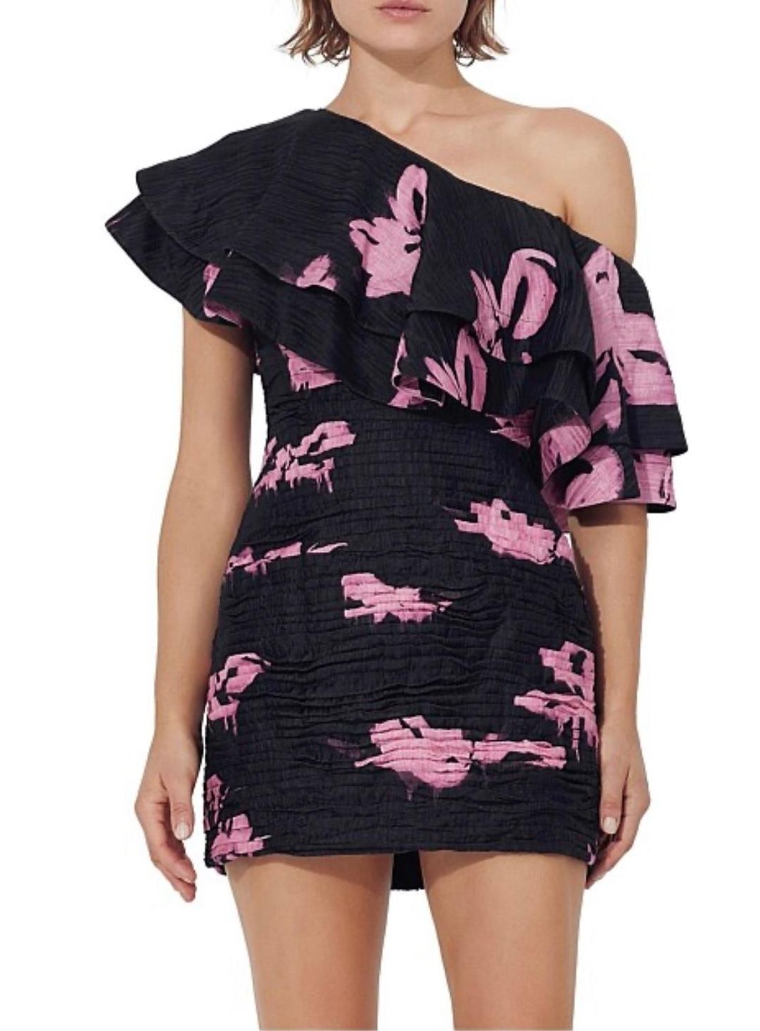 Aje Waves Mini Dress Print Size 8 for rent on The Volte - main image