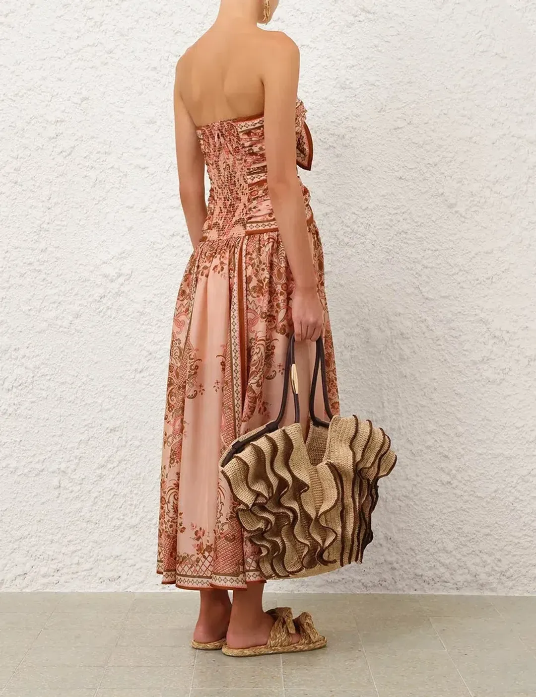 Zimmermann Aster Scarf Midi Dress - size 1 for rent on The Volte - main image