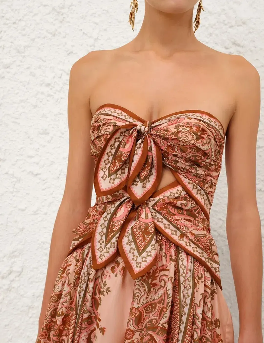 Zimmermann Aster Scarf Midi Dress - size 1 for rent on The Volte - main image