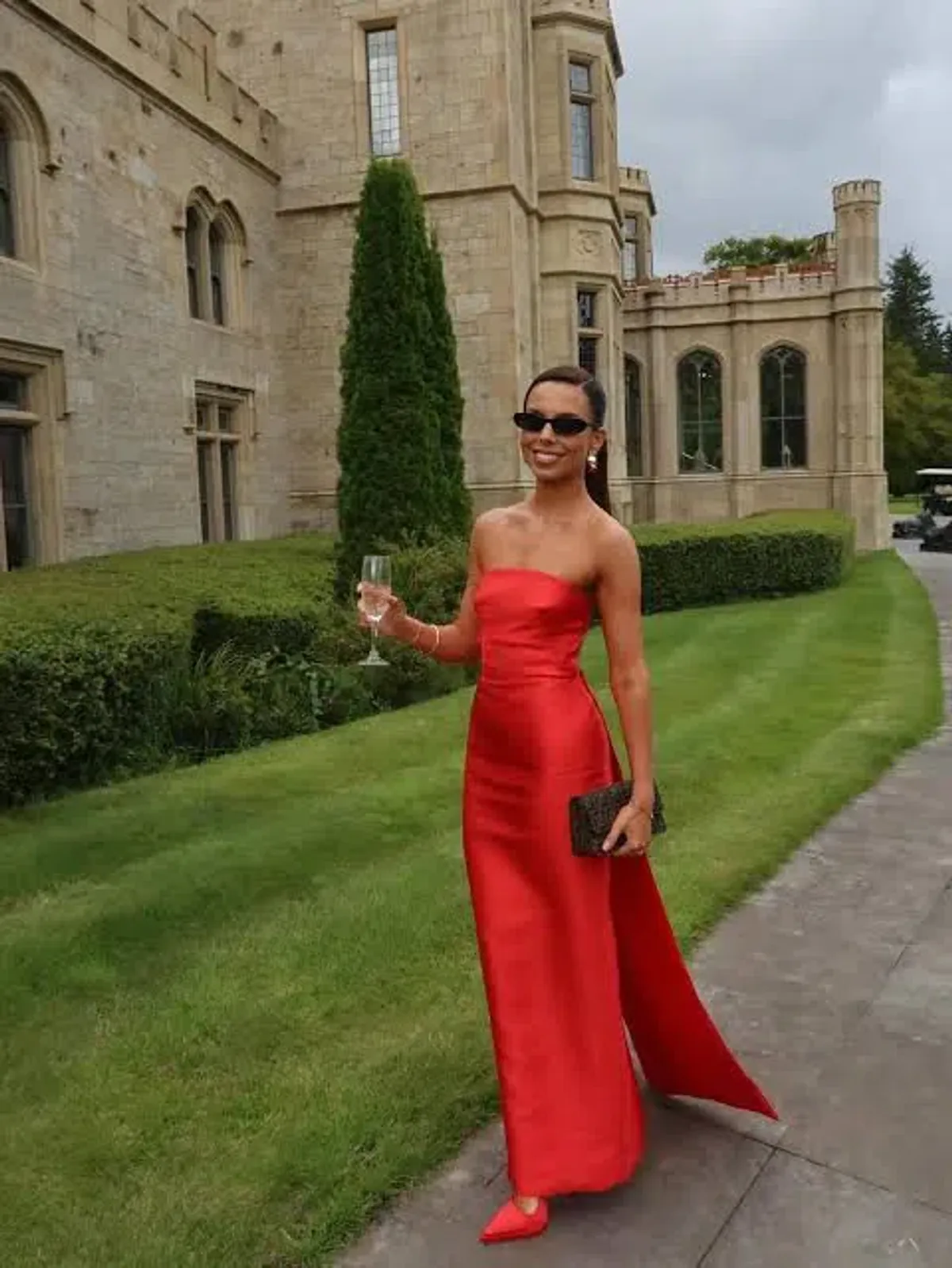 Effie Kat’s Red Zahara Dress Size 14 for rent on The Volte - main image