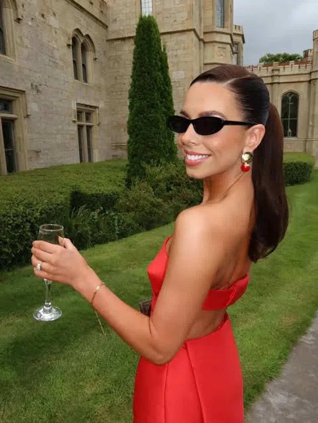 Effie Kat’s Red Zahara Dress Size 14 for rent on The Volte - main image