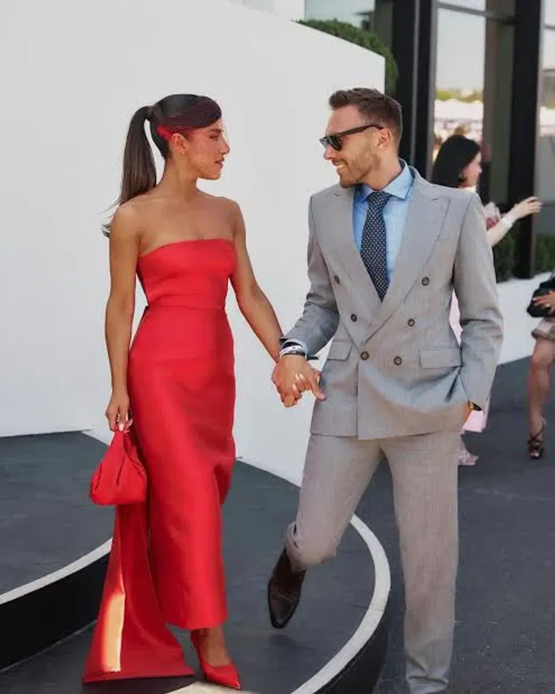 Effie Kat’s Red Zahara Dress Size 14 for rent on The Volte - main image