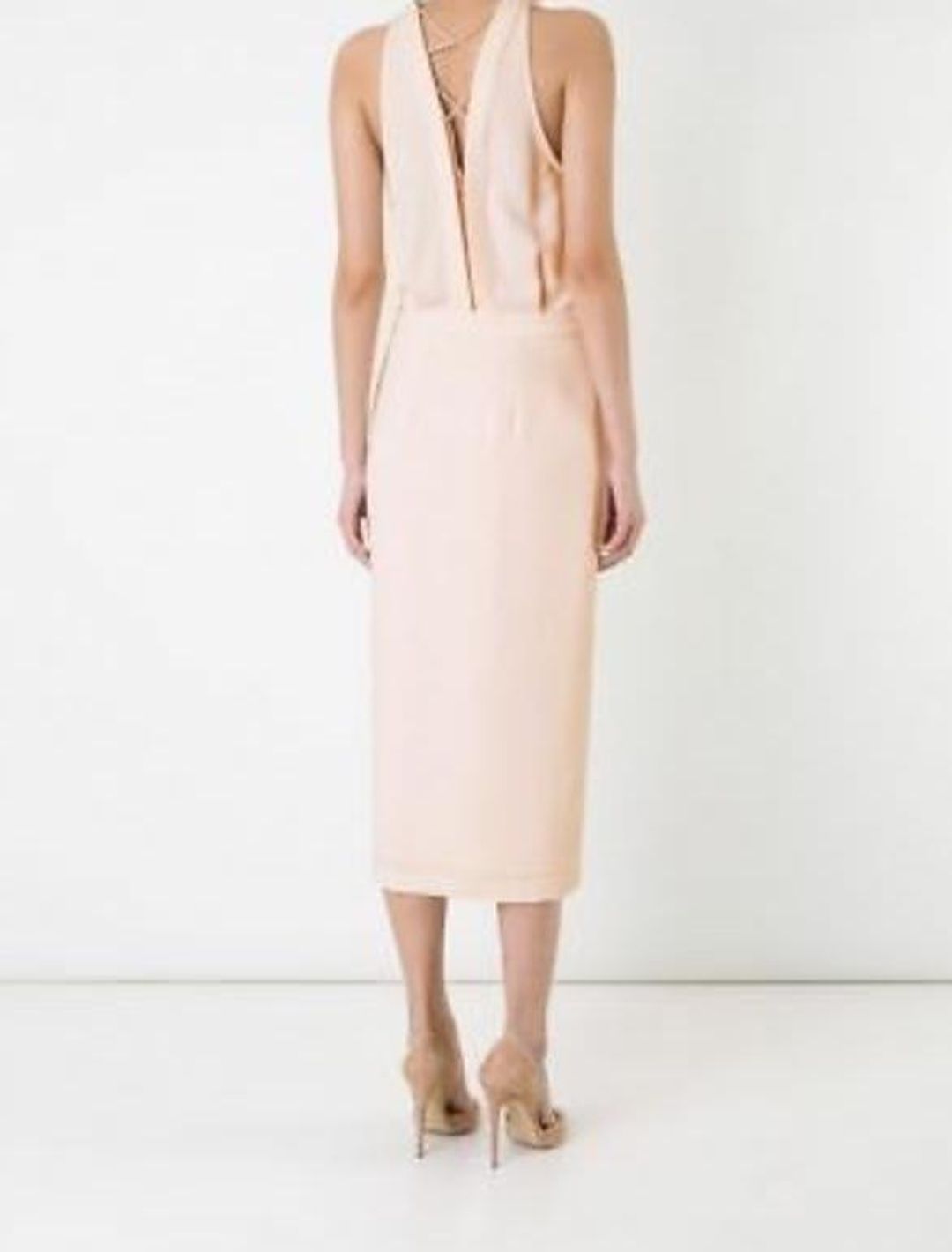 Dion Lee Line II Soft Lace Dress, Black for rent on The Volte - main image