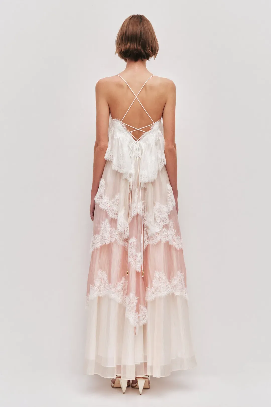 Aje Ophelia Lace Maxi Gown in Multi Size AU 8 for rent on The Volte - main image