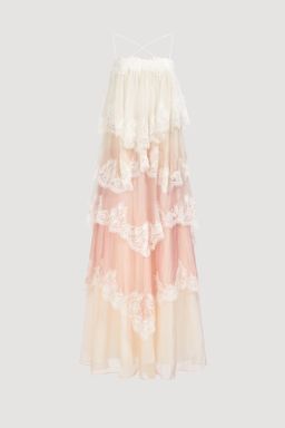 Aje Ophelia Lace Maxi Gown in Multi Size AU 8 for rent on The Volte - image 4