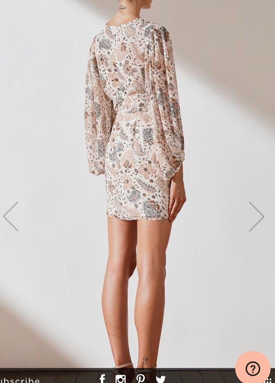 Shona Joy Miller Plunge Mini Dress Size 12  for rent on The Volte - main image