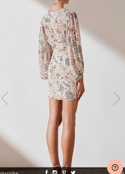 Shona Joy Miller Plunge Mini Dress Size 12  for rent on The Volte - image 3