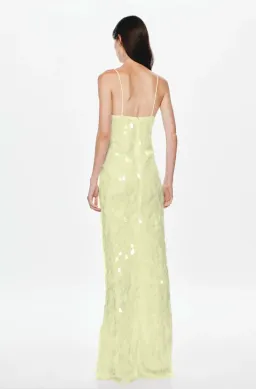 Misha The Sapphire Sequin Dress Lemon Yellow Size S / AU 8 for rent on The Volte - image 3