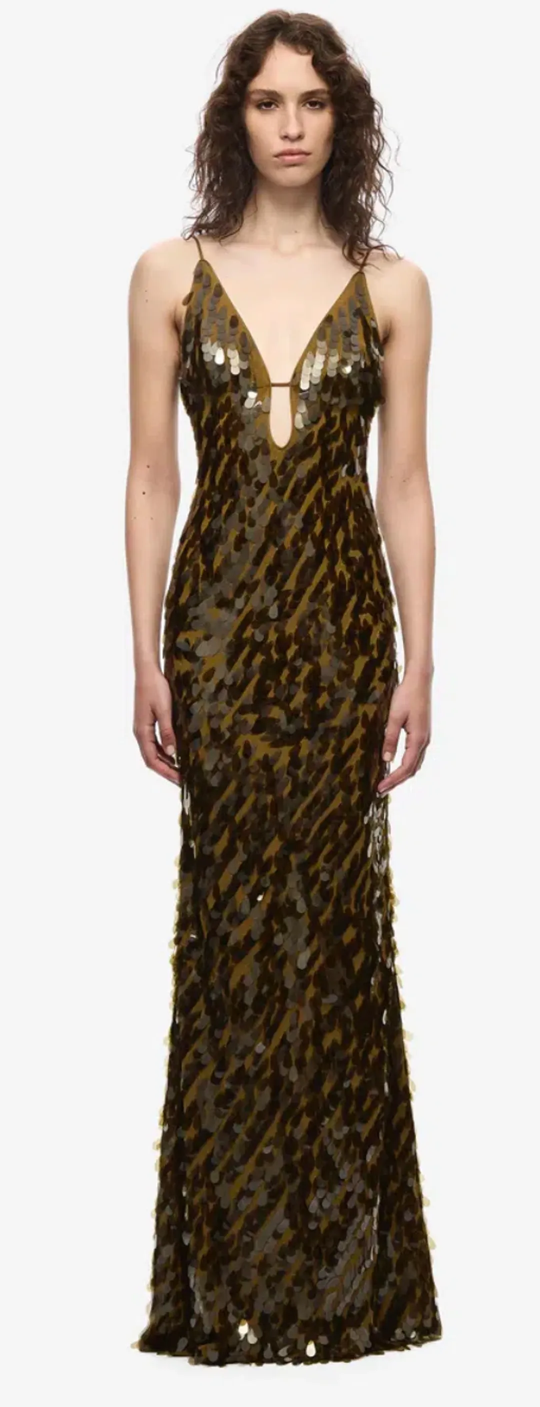 Misha The Sapphire Sequin Dress Lemon Plantation Green Size S / AU 8 for rent on The Volte - main image