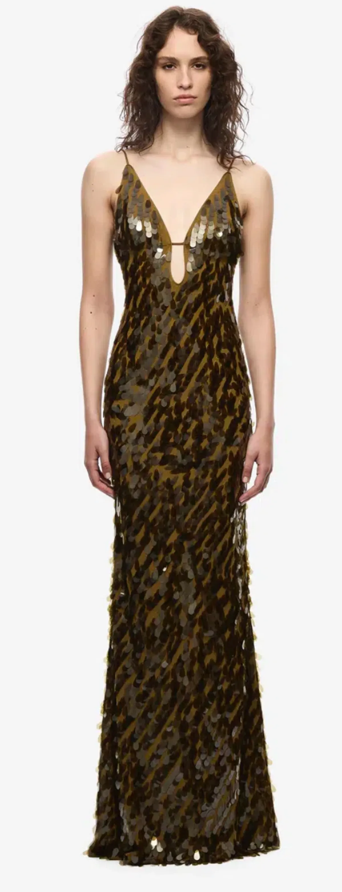 Misha The Sapphire Sequin Dress Lemon Plantation Green Size S / AU 8 for rent on The Volte - main image