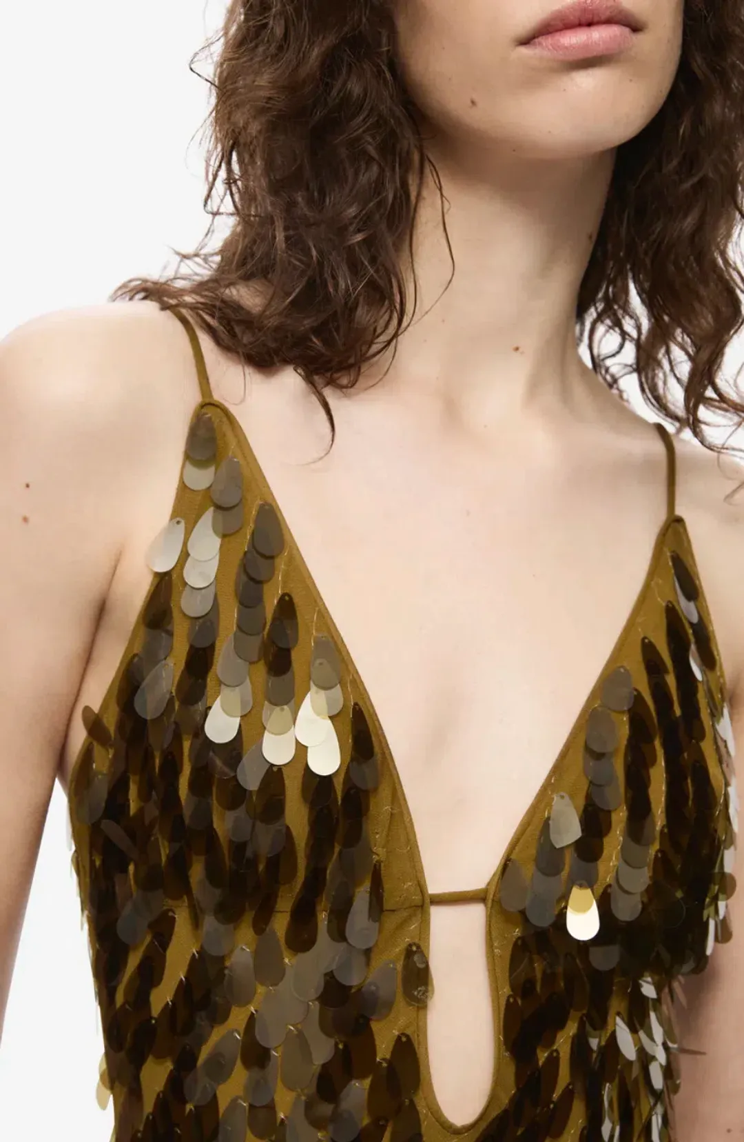 Misha The Sapphire Sequin Dress Lemon Plantation Green Size S / AU 8 for rent on The Volte - main image