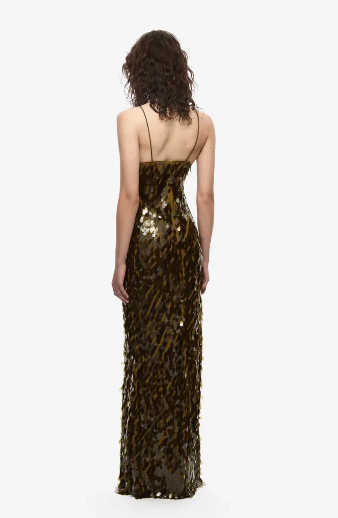 Misha The Sapphire Sequin Dress Lemon Plantation Green Size S / AU 8 for rent on The Volte - main image