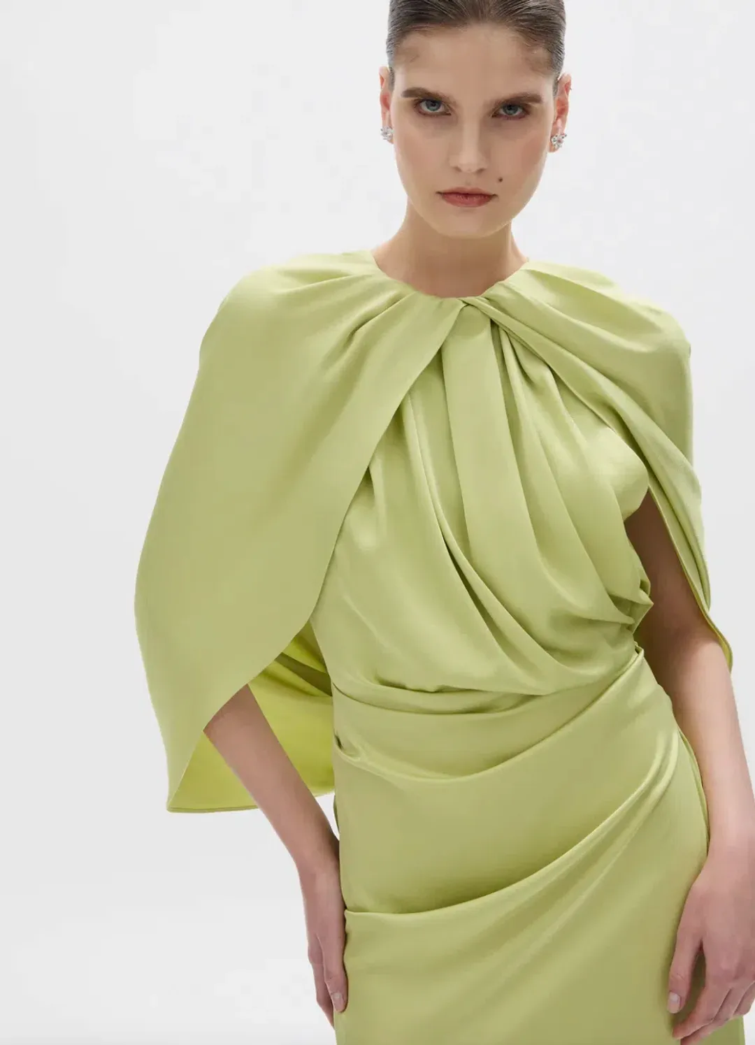 Rachel Gilbert Hallie Gown in Lime Green Size 0 / AU 6 for rent on The Volte - main image