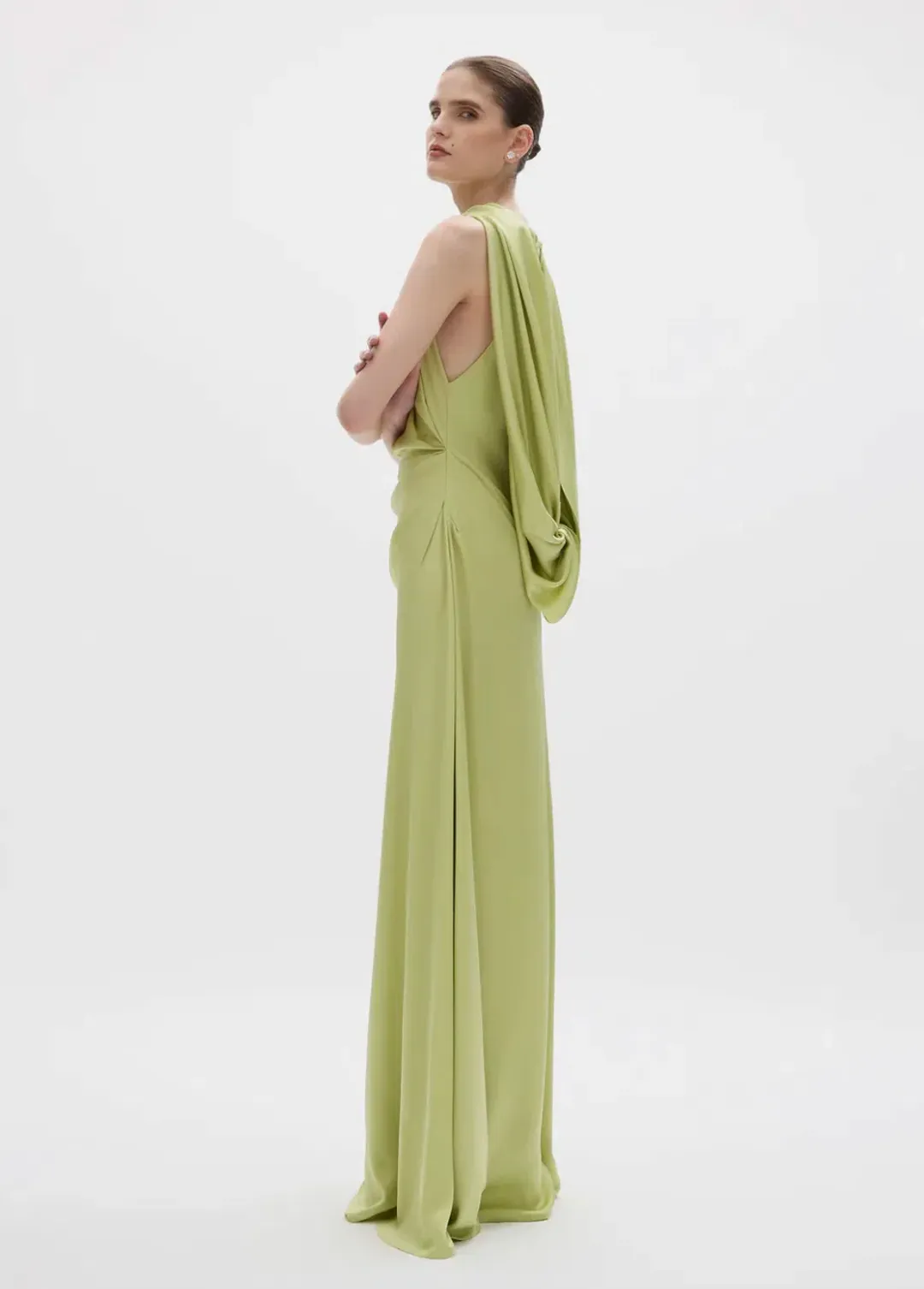 Rachel Gilbert Hallie Gown in Lime Green Size 1 / AU 8 for rent on The Volte - main image