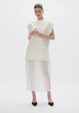 Rachel Gilbert Vida Shift Dress in Ivory Size 4 / AU 14 for rent on The Volte - image 1