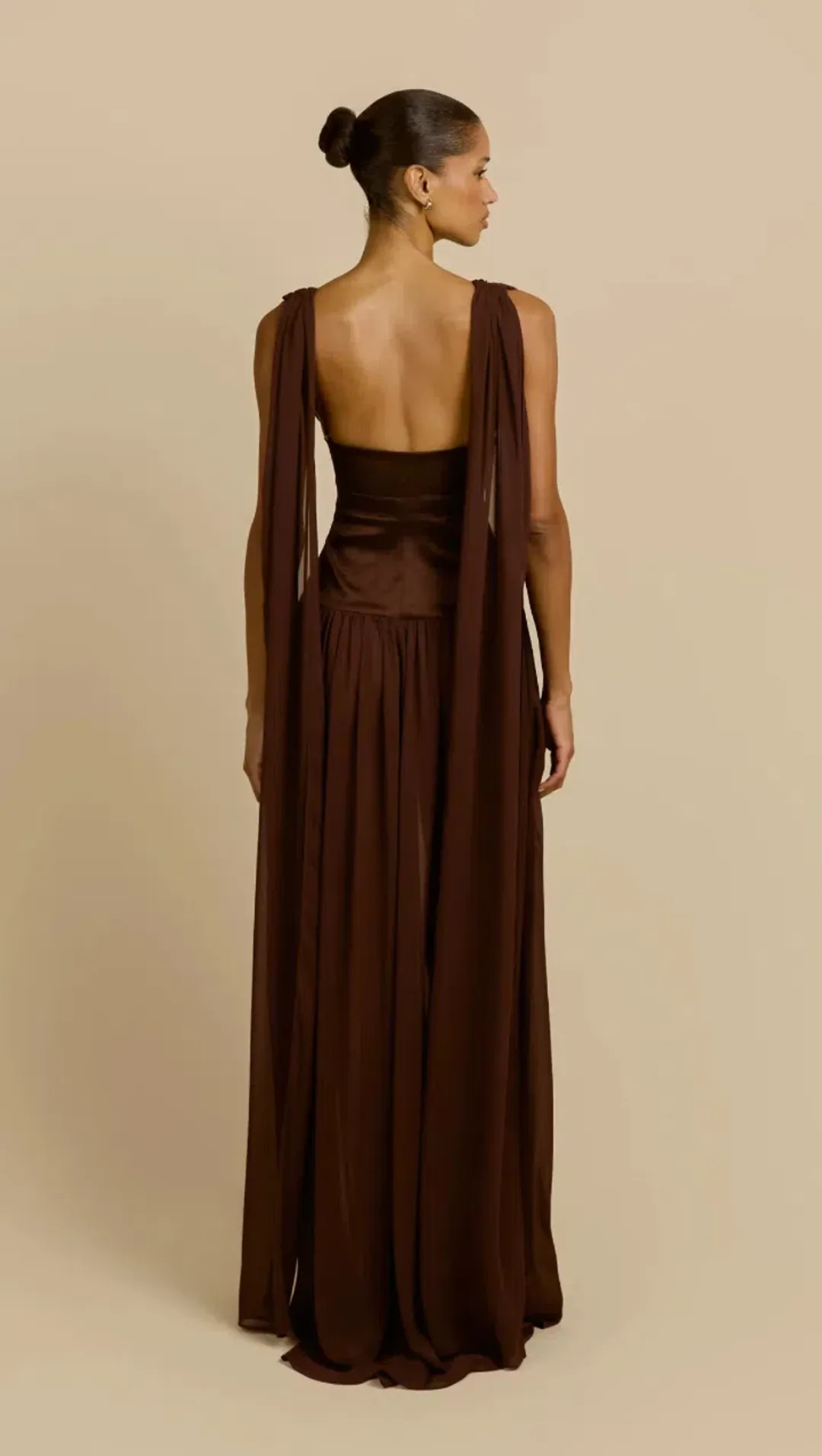 Arcina Ori Ramona Dress - Cacao - Size XS for rent on The Volte - main image