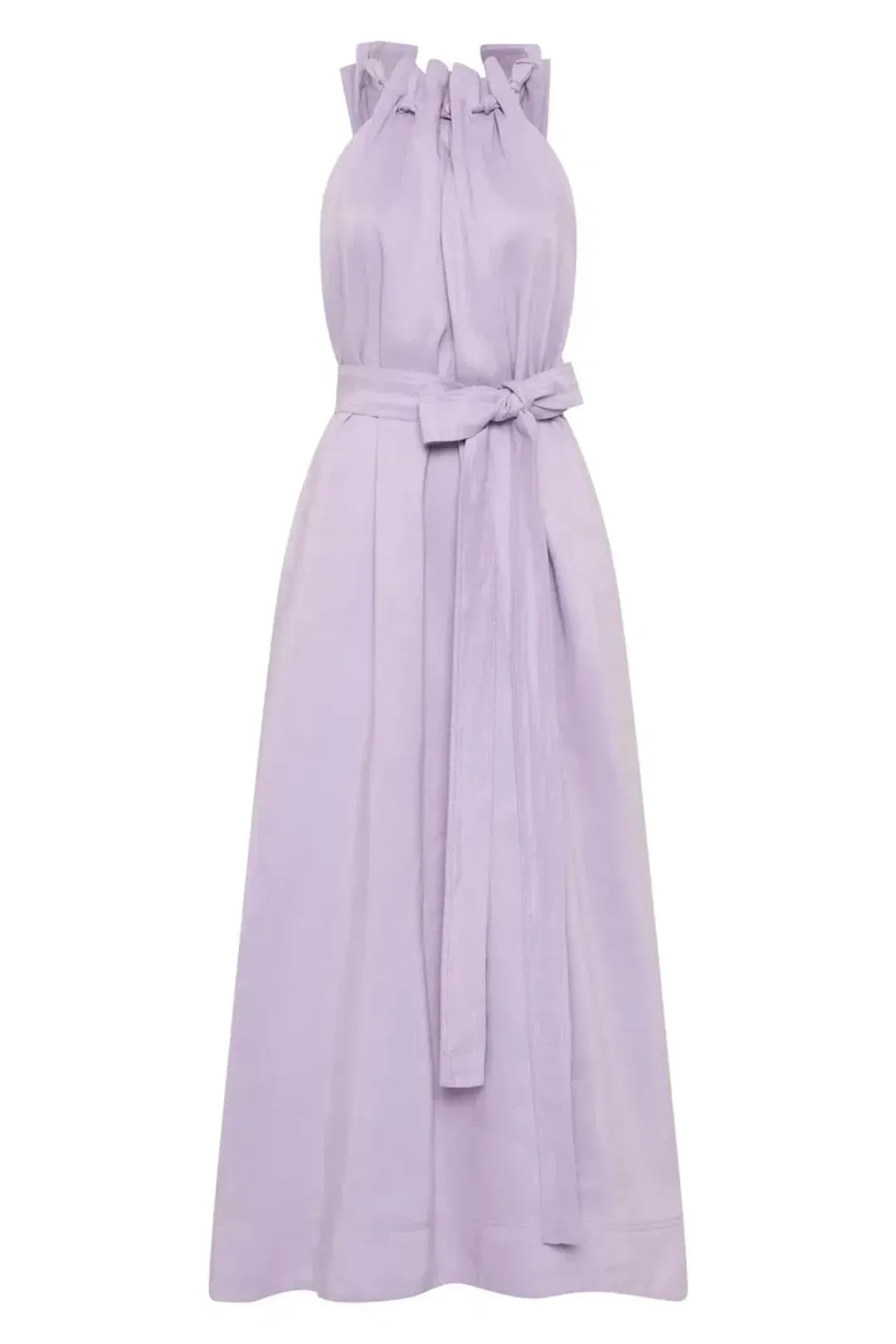 Aje Mariel Trapeze Midi Dress Lilac Size 16 for rent on The Volte - main image