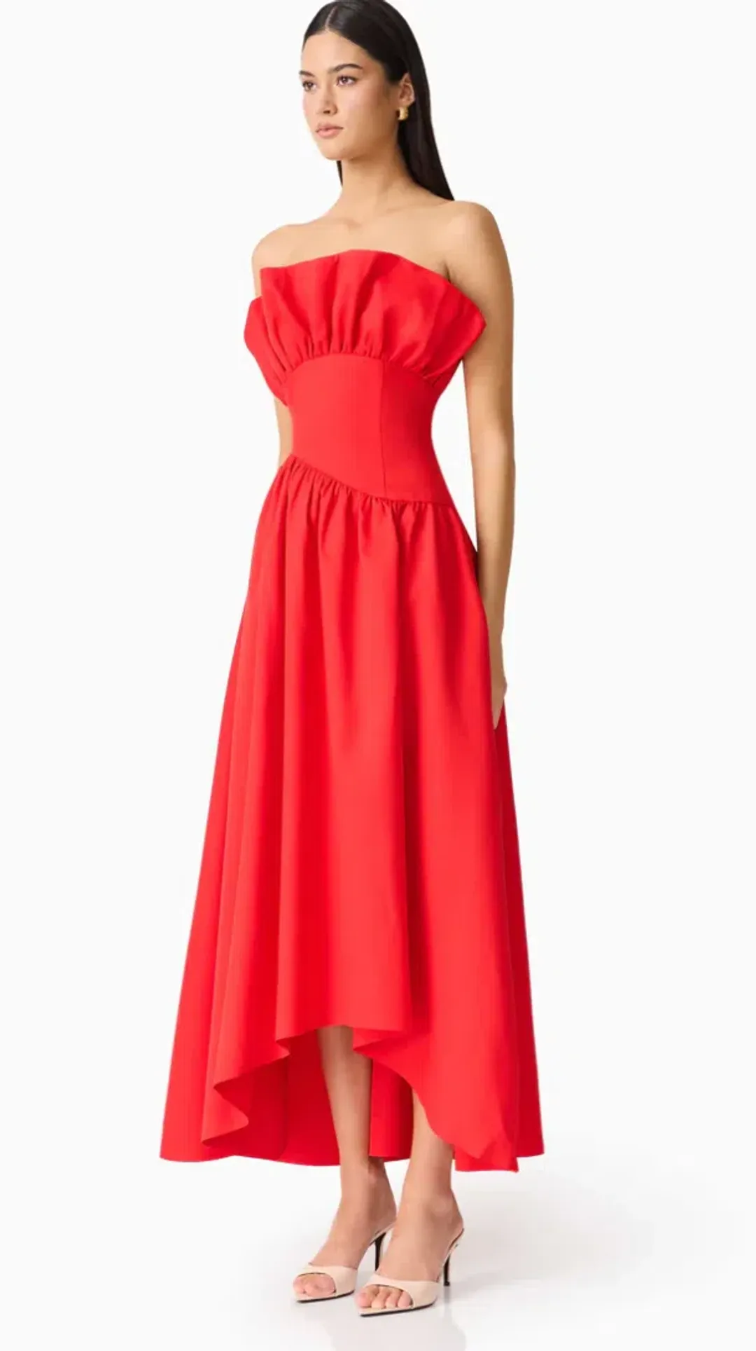 Ellaitt Laurel Sleeveless Maxi Dress In Red Size Small for rent on The Volte - main image
