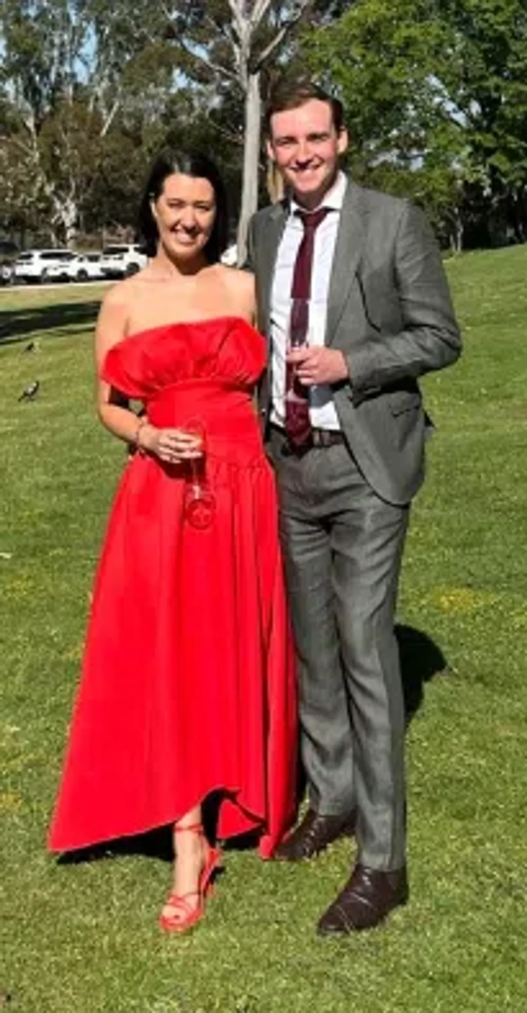 Ellaitt Laurel Sleeveless Maxi Dress In Red Size Small for rent on The Volte - main image