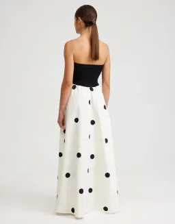 Aston Studio Frankie Maxi Dress Nero Milk Dot Size 16 for rent on The Volte - image 2