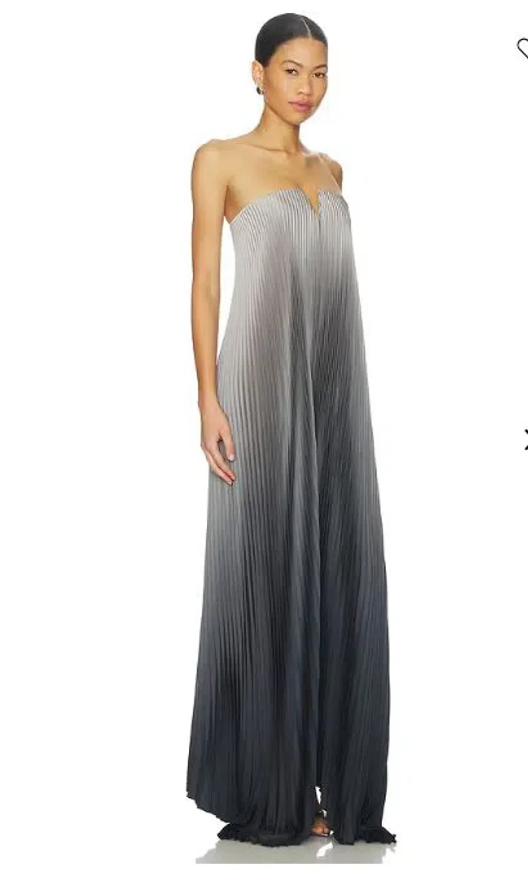 Lidee Black Tie Gown in Smoke Ombre Size 10 for rent on The Volte - main image