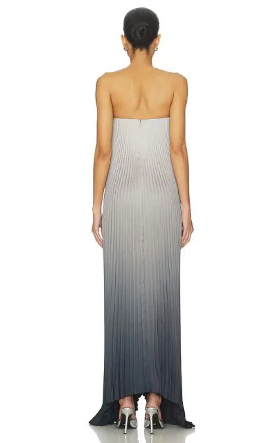 Lidee Black Tie Gown in Smoke Ombre Size 12 for rent on The Volte - main image