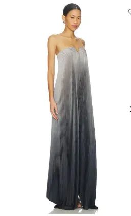 Lidee Black Tie Gown in Smoke Ombre Size 14 for rent on The Volte - image 2