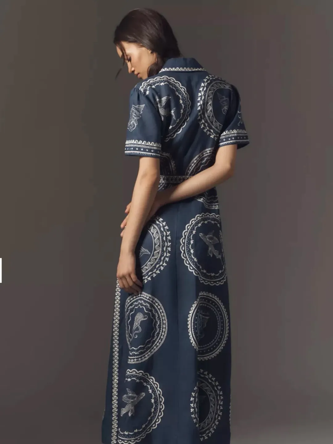 Alemais Oceane Midi Linen Shirt Dress Size 6 fits an 8 too for rent on The Volte - main image