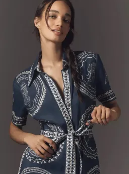 Alemais Oceane Midi Linen Shirt Dress Size 6 fits an 8 too for rent on The Volte - image 2