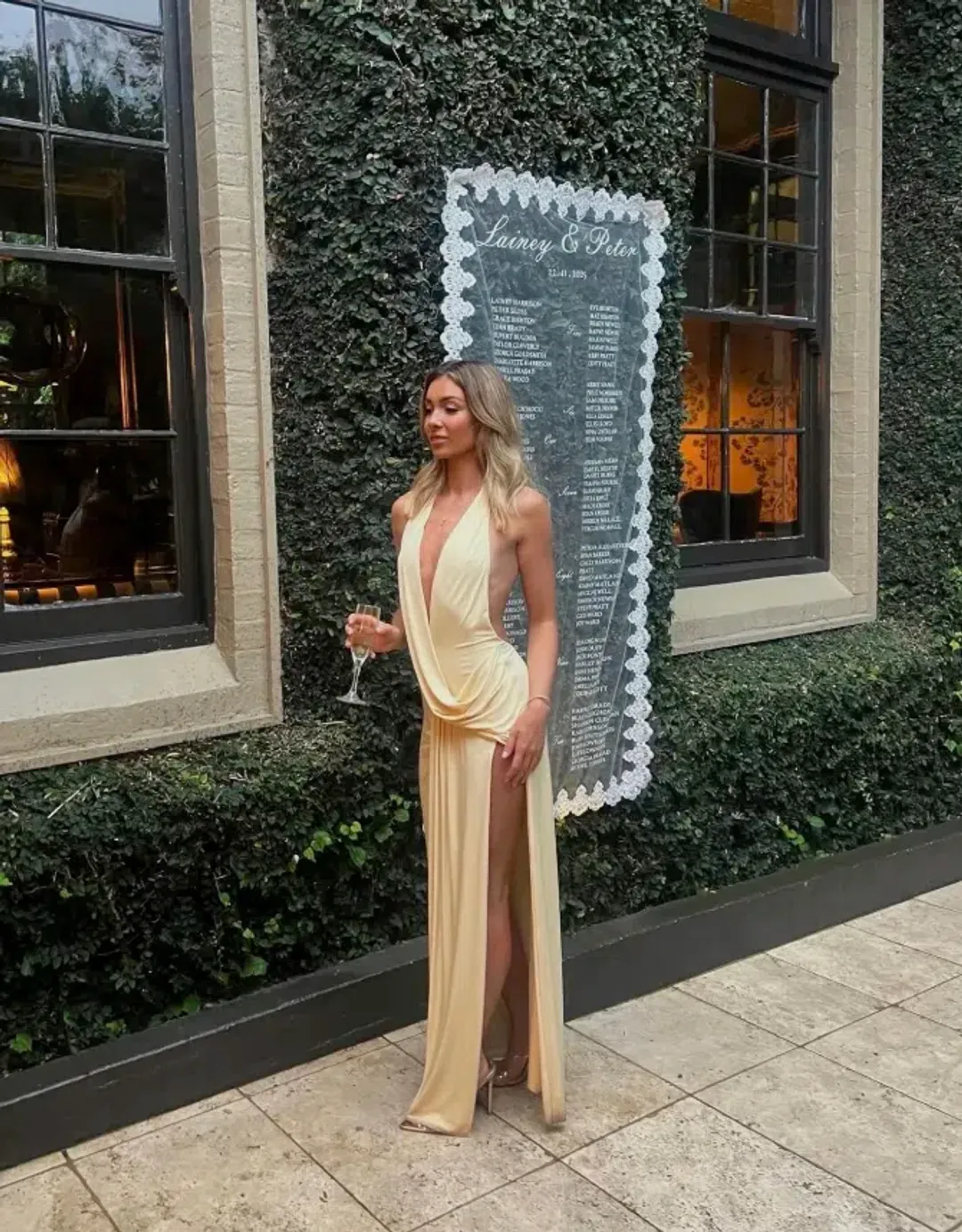 Natalie Rolt Winona Gown Lemon Size 0 / AU 6 for rent on The Volte - main image