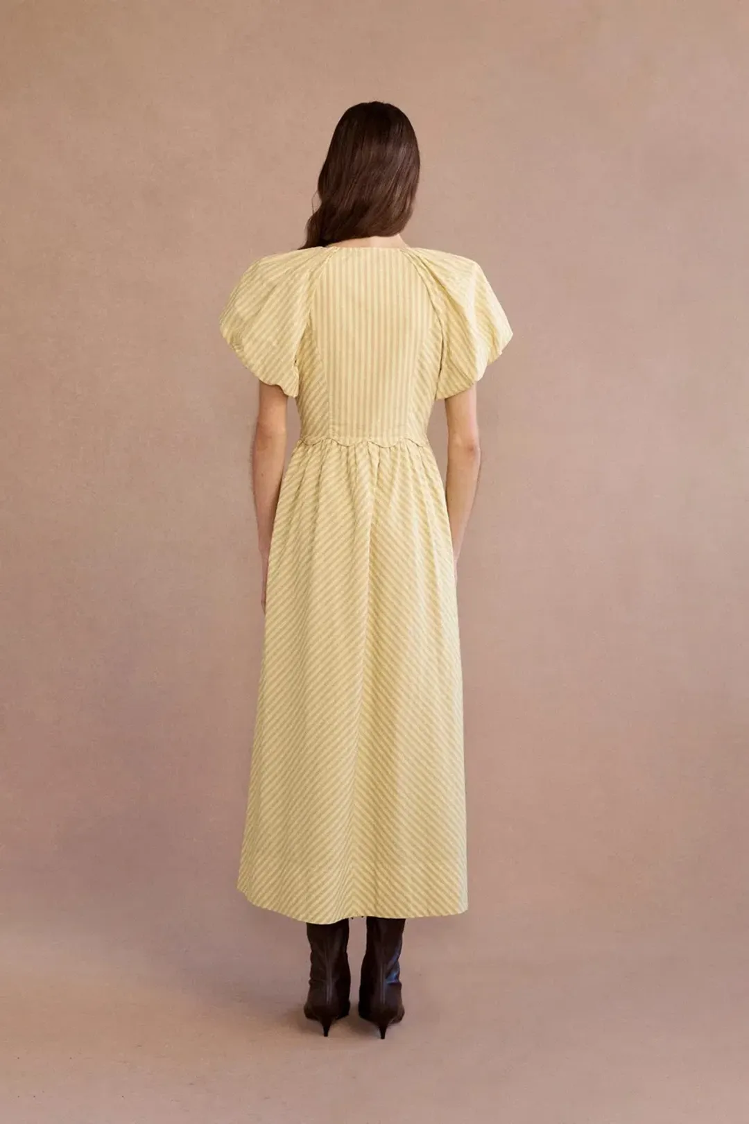 Lovaan Rose Dress Daffodil Size 8 for rent on The Volte - main image