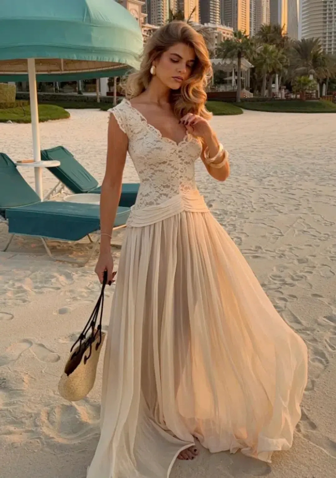 Arcina Ori Arabella Dress Beige Size XS / AU 6 for rent on The Volte - main image