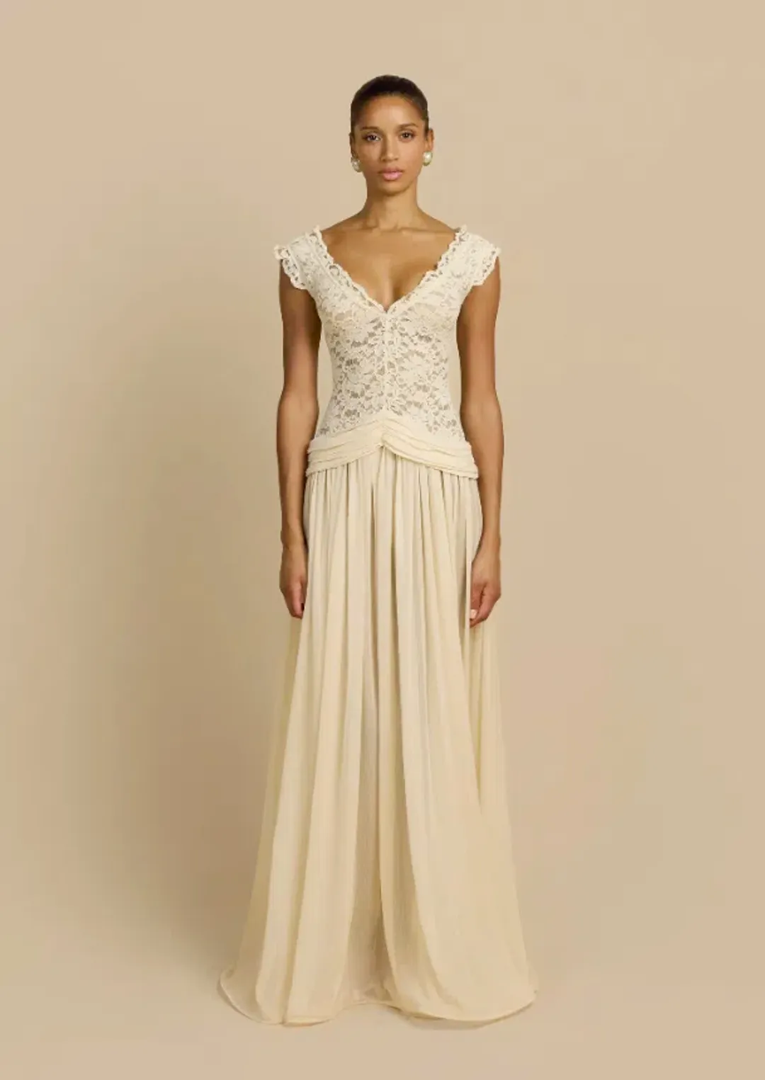 Arcina Ori Arabella Dress Beige Size XS / AU 6 for rent on The Volte - main image