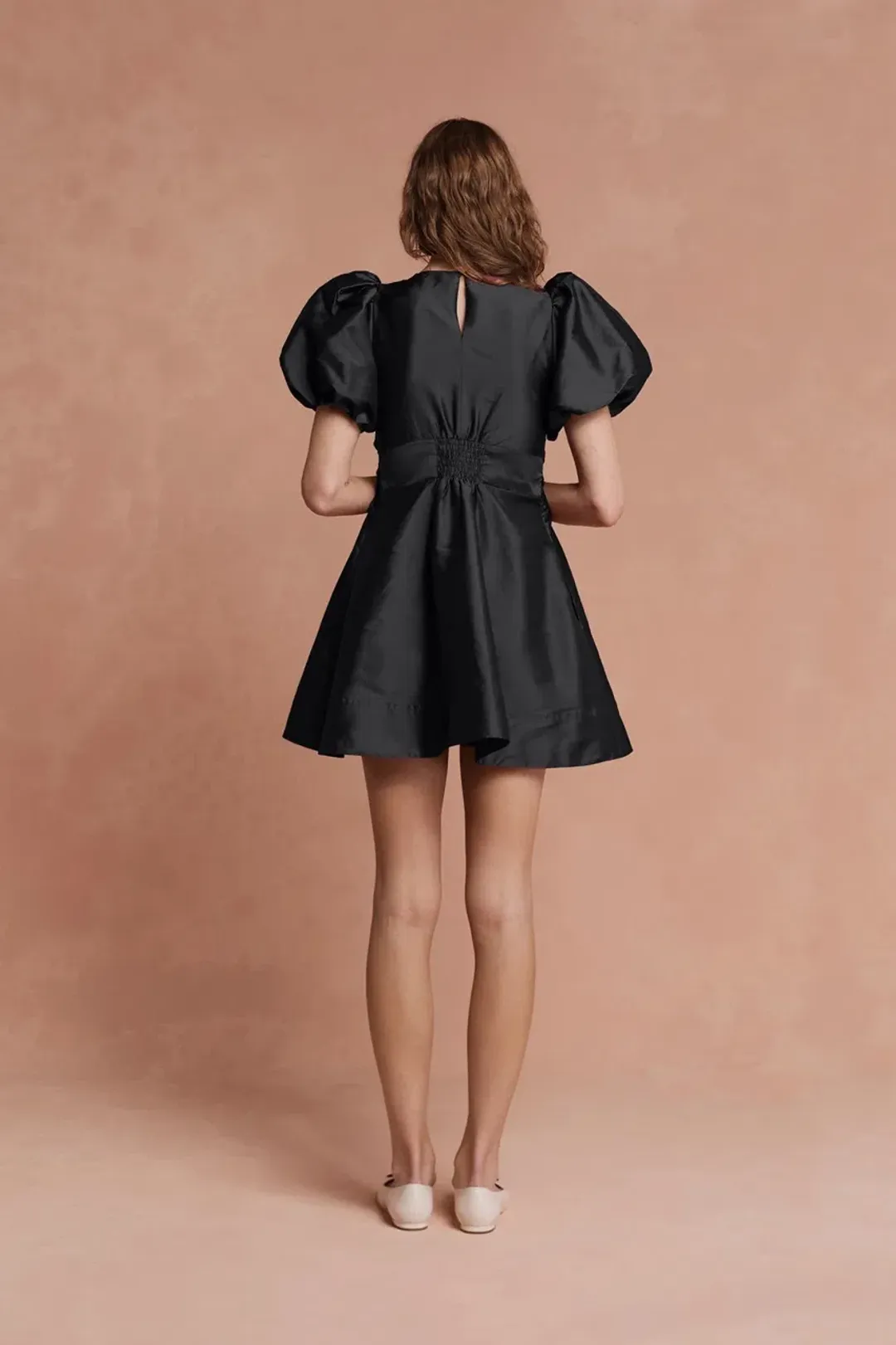 Lovaan Iris Mini Dress Black Size 8 for rent on The Volte - main image